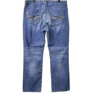 Cinch Grant Mens Jeans Size 40x34 Blue Denim Relaxed Fit Bootcut Mid Rise Cotton